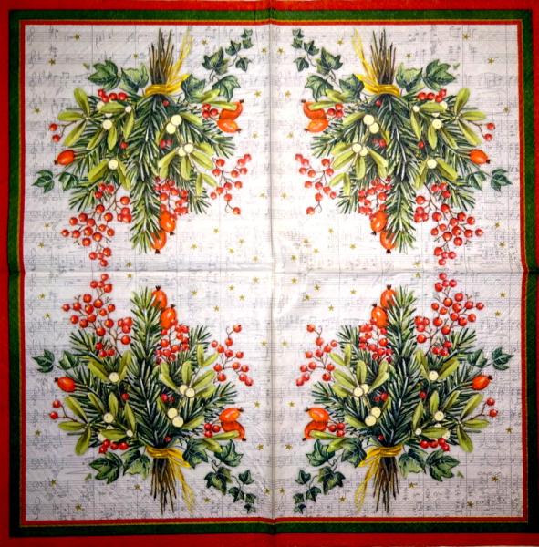102 Weihnachten Blumen - 3-lagig - Paper Design